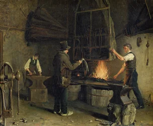 Innenansicht der Schmiede, 1837